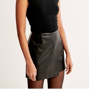Abercrombie & Fitch Vegan Leather Mini Skirt